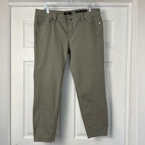 Miss Me | Sage Green Easy Ankle Skinny Mid-Rise Jeans